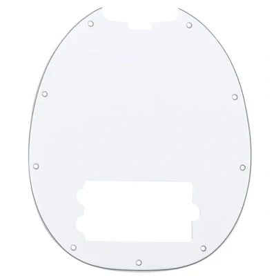 Imagen de Musiclily 9 Agujeros Pickguard Golpeador para Musicman Stingray Bajo de 4 Cuerdas,3 capas Blanco