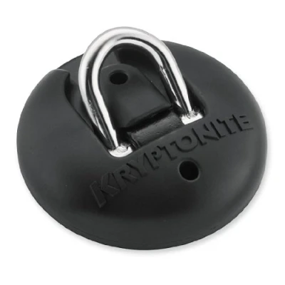 Imagen de Kryptonite (330202) Accesorios Stronghold Above Ground Anchor (16x55x70) Candado, Calidad, Schlosshalterung Boden/Wand Anker, Schwarz, 3500105, Negro, 46 mm