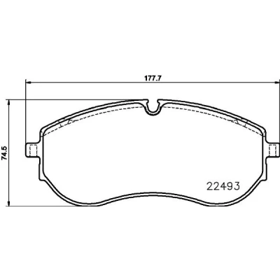 Imagen de HELLA 8DB 355 039 521 Juego de pastillas freno preparado para indicador desgaste con tornillos pinza accesorios