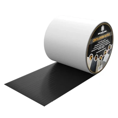 Imagen de HSS® cinta de Butilo EPDM reforzada con tejido (10cm x 5m), impermeable, sellado alta calidad, butilo, resistente al envejecimiento, a la corrosión y los rayos UV