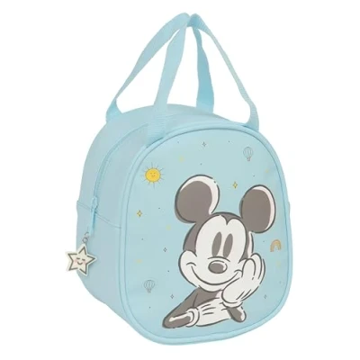Imagen de Safta MICKEY MOUSE BABY Bolso Portameriendas, Portatodo, Calidad y Máxima Resistencia, Porta Comida, Recreo, 19x14x22 cm, Color Azul claro