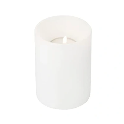 Imagen de EDZARD Vela Permanente Cornelius, Lado Arriba cóncava (Altura 11 cm, diametro 8 cm) portacandelitas para candelitas estándar y de plástico Transparente, Resistente al Calor hasta 90