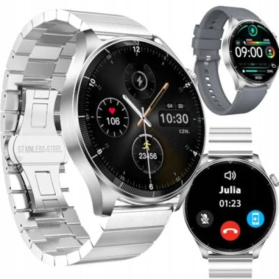 Imagen de FOREVER smartwatch Grand 2 SW 710 Bluetooth 5.0, resolución 412 x px, pantalla TFT de 1,45 pulgadas, batería 300 mAh, control música, podómetro, etc. impermeable IP67, reloj fitness,