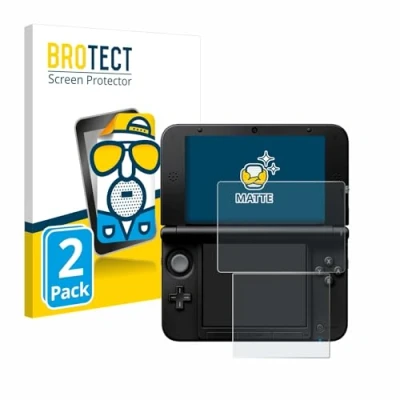 Imagen de BROTECT Protector Pantalla Anti Reflejos para Nintendo 3DS XL SPM7800 (2 Unidades) Película Mate Huellas