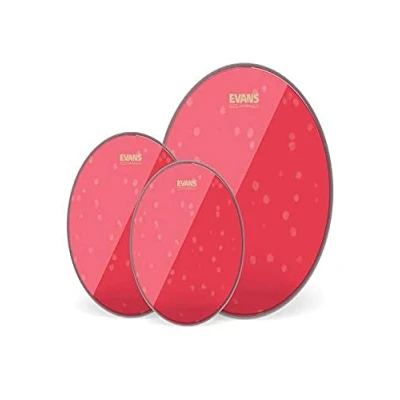 Imagen de Evans Hydraulic Red Rock Pack (10&quot;, 12&quot;, 16&quot;) with 14&quot; UV1 Coated Snare Batter
