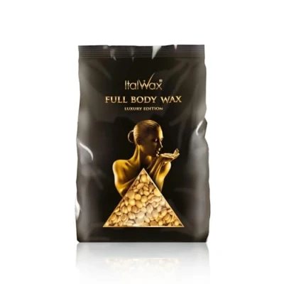 Imagen de Italwax Luxury Full Body 1 kg Cera elástica en perlas para depilaciòn sin bandas Fórmula sintética ideal pieles sensibles Adecuada la depilación de todas las partes del cuerpo​
