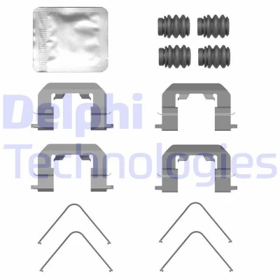 Imagen de DELPHI LX0771 Kit de accesorios, pastillas frenos KIA: CARENS 4