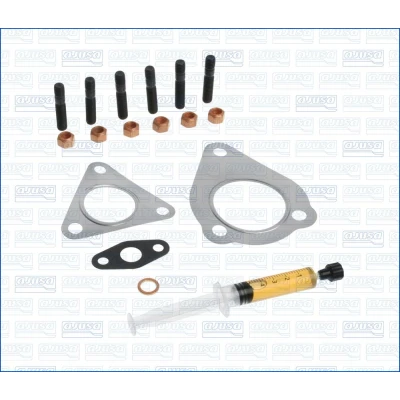 Imagen de AJUSA JTC11055 Juego de montaje, turbocompresor with studs, syringe oil con juntas instrucciones montaje AUDI: A4 B7 Berlina, B6 Avant