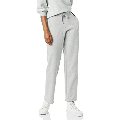 Imagen de Amazon Essentials Pantalón de chándal en Felpa con Pernera Recta (Disponible Tallas Grandes) Mujer, Gris Mezcla, XL