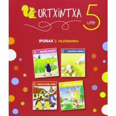 Imagen de Urtxintxa 5 urte. 2. hiruhilabeteko ipuinak (4 7) (Urxtintxa)
