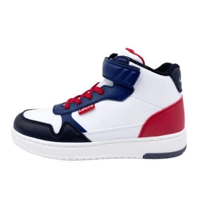 Imagen de Levi&#039;s Shot Mid, Zapatillas de Gimnasio, Blanco/Rojo, 39 EU