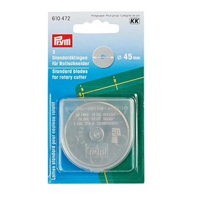 Imagen de Prym Cuchillas de Repuesto para Cortador rotativo, Metal, Black, 5 x 1 cm (45 mm)
