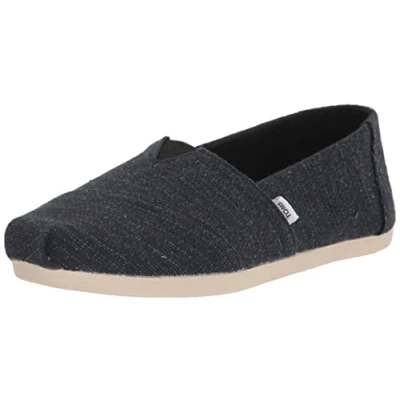 Imagen de TOMS Alpargata, Mocasín Plano Mujer, Black Speckled, 36.5 EU