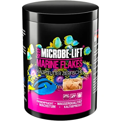 Imagen de Microbe Lift Marine Flakes alimento en Escamas, Completo para Todos los Peces de Cualquier Acuario Marino (1000 ml / 100 g)