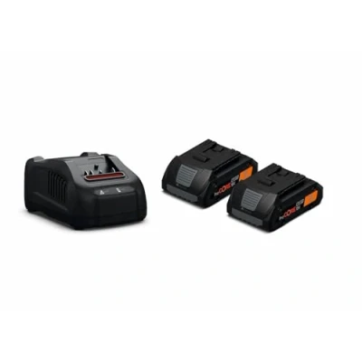 Imagen de Set de inicio baterías ProCORE 18 V 4.0 Ah AS2 iones litio con celdas Highpower y cargador rápido GAL 1880 CV.