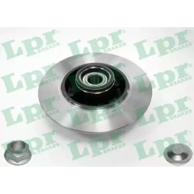 Imagen de LPR R1055PCA Disco de freno 260 8 5 macizo con juego cojinetes rueda, anillo sensor ABS accesorios RENAULT: Clio 4, MEGANE 3 Grandtour