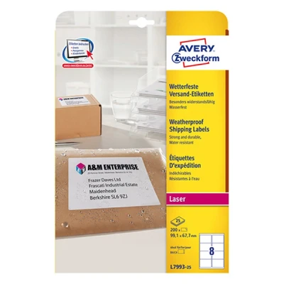 Imagen de Avery Dennison Zweckform Paquete de 200 e tiquetas dirección, blanco