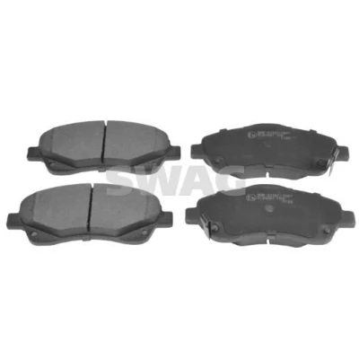 Imagen de SWAG 81 91 6653 Juego de pastillas freno Eje delantero con avisador acústico desgaste TOYOTA: Corolla Verso, Avensis II Hatchback