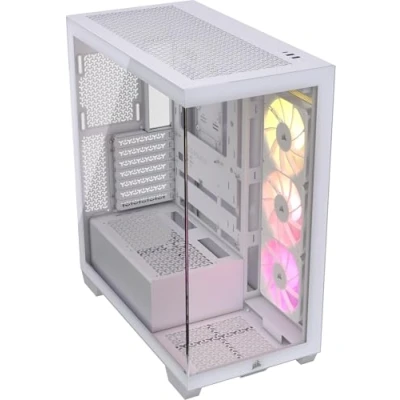 Imagen de CORSAIR 3500X ARGB Media Torre ATX Caja de PC Cristal Templado Panorámico Compatible Placa Base Conexión Inversa 3X Ventiladores RS120 Incluidos Blanco