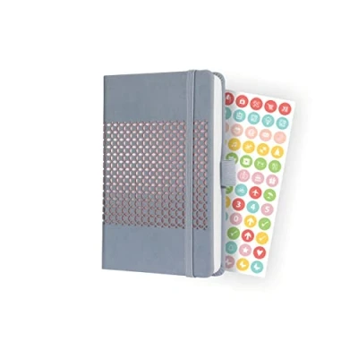 Imagen de SIGEL J3208 Agenda semanal Jolie 2023 aprox. A6 gris claro hardcover dos páginas = una semana 174 S.