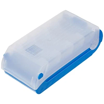 Imagen de TimeTex Caja para fichas A8, plástico, color azul