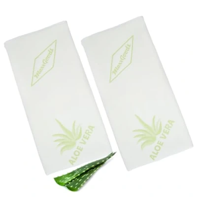 Imagen de MaxxGoods 2 fundas de almohada aloe vera 42 x 70 cm para cervical Hipoalergénica, agradable la piel, transpirable y fácil limpiar, funda ortopédica