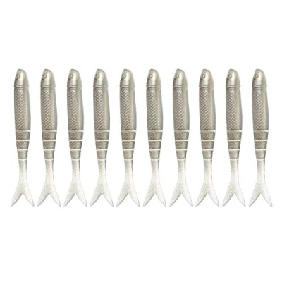 Imagen de Strike King Blade Minnow Tube Bait, Ghost Shad, 4,5 Pulgadas