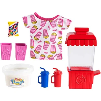 Imagen de Barbie Pack de Accesorio Pasteleria y Cocina, Maquina para Hacer Popcorn (Mattel GHK39), Multicolor