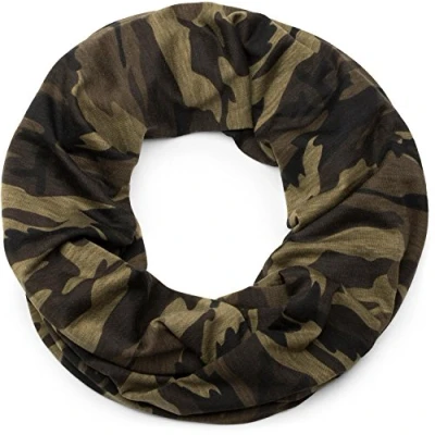 Imagen de styleBREAKER fular de tubo con motivo camuflaje, tubo, pañuelo, unisex 01017069, color:Verde oliva