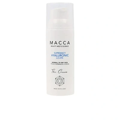 Imagen de MACCA SUPREMACY HYALURONIC Crema Ácido Hialurónico Tratamiento Facial Hidratante de Mujer y Rellenador para Piel Seca 50 ML