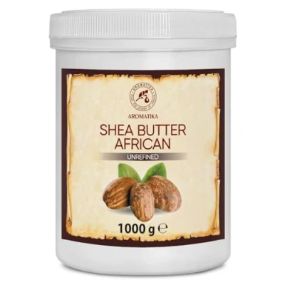 Imagen de Manteca de Karité 1000g Shea Butter Africana Butyrospermum Parkii Hidratante Corporal para Cabello Piel Uñas Labios Cuidado Facial