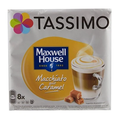 Imagen de TASSIMO Café Maxwell House Macchiato Caramel 16 dosettes