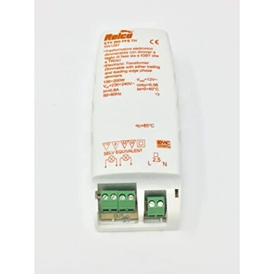 Imagen de transformador electrónico RELCO 200 PFS TH 100 W 12 V halógeno regulable RN1287