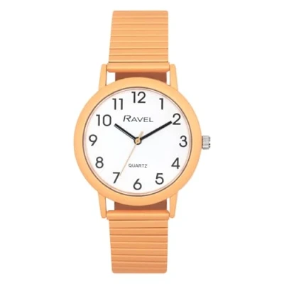 Imagen de Ravel Reloj de Moda para Mujer en Tonos Pastel con Pulsera Extensible (Caja 36 mm) Cuarzo Analógico R0237.15.1 Caqui
