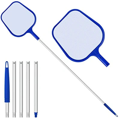 Imagen de Jsdoin Recogehojas para Piscinas Profesional,Kits de Skimmer con 1.2m Barra Telescópica Spas, Natación, Pozos, Claras, Leaves Y Debris