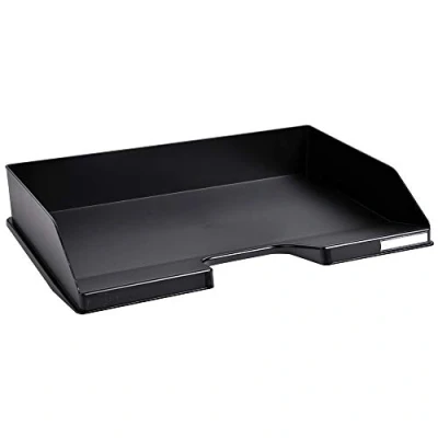 Imagen de Exacompta Ref. 11714D Juego de 8 cestas Correo Combinado Italiano Dimensiones 25,5 x 36,5 6,5 cm Certificado ángel Azul Color Negro Capacidad 500 Hojas