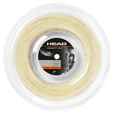 Imagen de HEAD Velocity Mlt Rollo Cuerda de Tenis, Unisex, Amarillo, 1.30 mm / 16 g