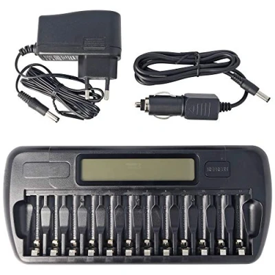 Imagen de everActive NC 1200 Cargador NIMH controlado por microprocesador con pantalla LCD para 1 12 pilas AA/AAA