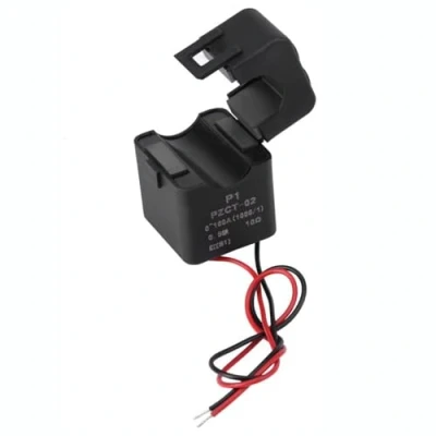 Imagen de DEWIN Transformador de Corriente Núcleo Dividido, PZCT 02 Dividido Sensor Bobina para Medidor Energía 100A Amp