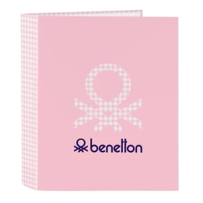 Imagen de Carpeta de Folio 4 Anillas Benetton Vichy, 270x60x330 mm