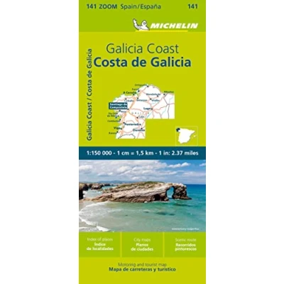 Imagen de Mapa Zoom Costa De Galicia (11141): Straßen und Tourismuskarte 1:150.000; Auflage 2023