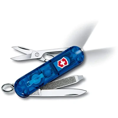 Imagen de Victorinox Pequeña Herramienta de Bolsillo, color Zafiro Transparente, Led Blanco