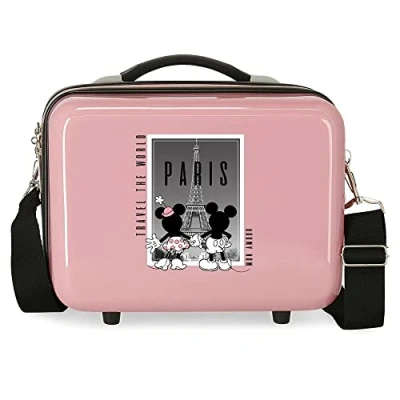 Imagen de Disney Mickey y Minnie Travel the World Paris Neceser Adaptable Nude 29x21x15 cms Rígido ABS 9,14L 0,8 kgs