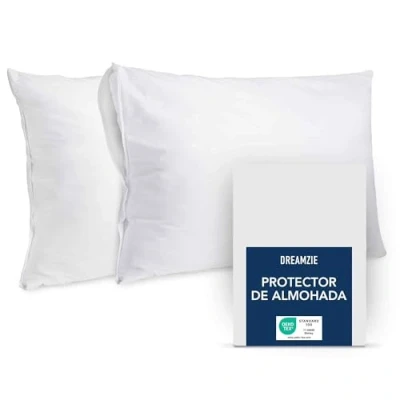 Imagen de Dreamzie Protector Almohada 40x80 cm Lote de 2 Impermeable y Oeko Tex con Cremallera