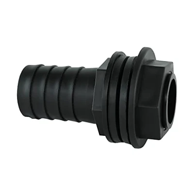 Imagen de GASMIS Conector de Barril 3/4 Pulgadas AG 26 mm x 25 (1 Pulgada), Incluye 2 Juntas y contratuerca, Paso para depósito Agua Lluvia, Agua, Unidades