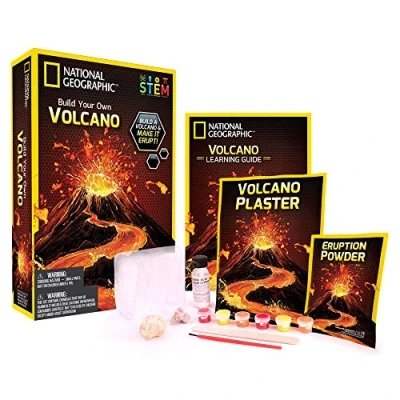 Imagen de BANDAI JM80569M National Geographic Build Your Own Volcano Educativo Ciencias Kits, Multicolor, BAU und Ausbruch eines Vulkans 1