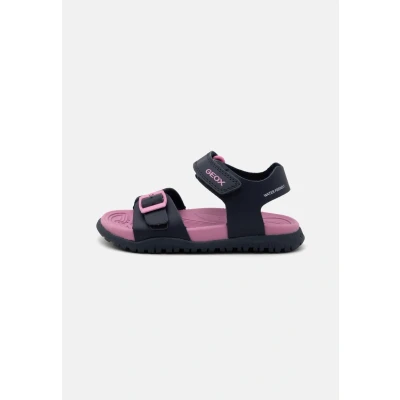Imagen de Geox Fusbetto Zapatos de bebé para niños, Talla: 26, Navy/fuchsia