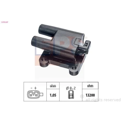 Imagen de EPS 1.970.587 Bobina de encendido HYUNDAI: Getz, Coupe II, Santa Fe I, KIA: Picanto I