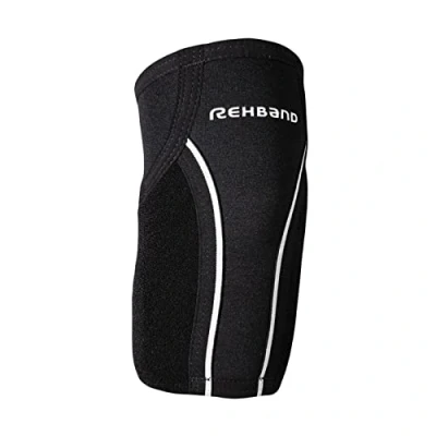 Imagen de Rehband UD tennis elbow support, 1 piece, support 3mm neoprene, el soporte del codo, Color:Negro, Talla:L