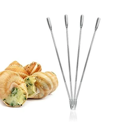 Imagen de Metaltex Set 4 Pinchos MARISCO 18cm, Acero Inoxidable, Multicolor, Estandar